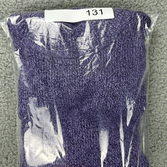 Karen Scott 2 x 2 Mock Neck Top Purple Bliss Size PET / MED PM Long Sleeve NEW - Picture 10 of 10